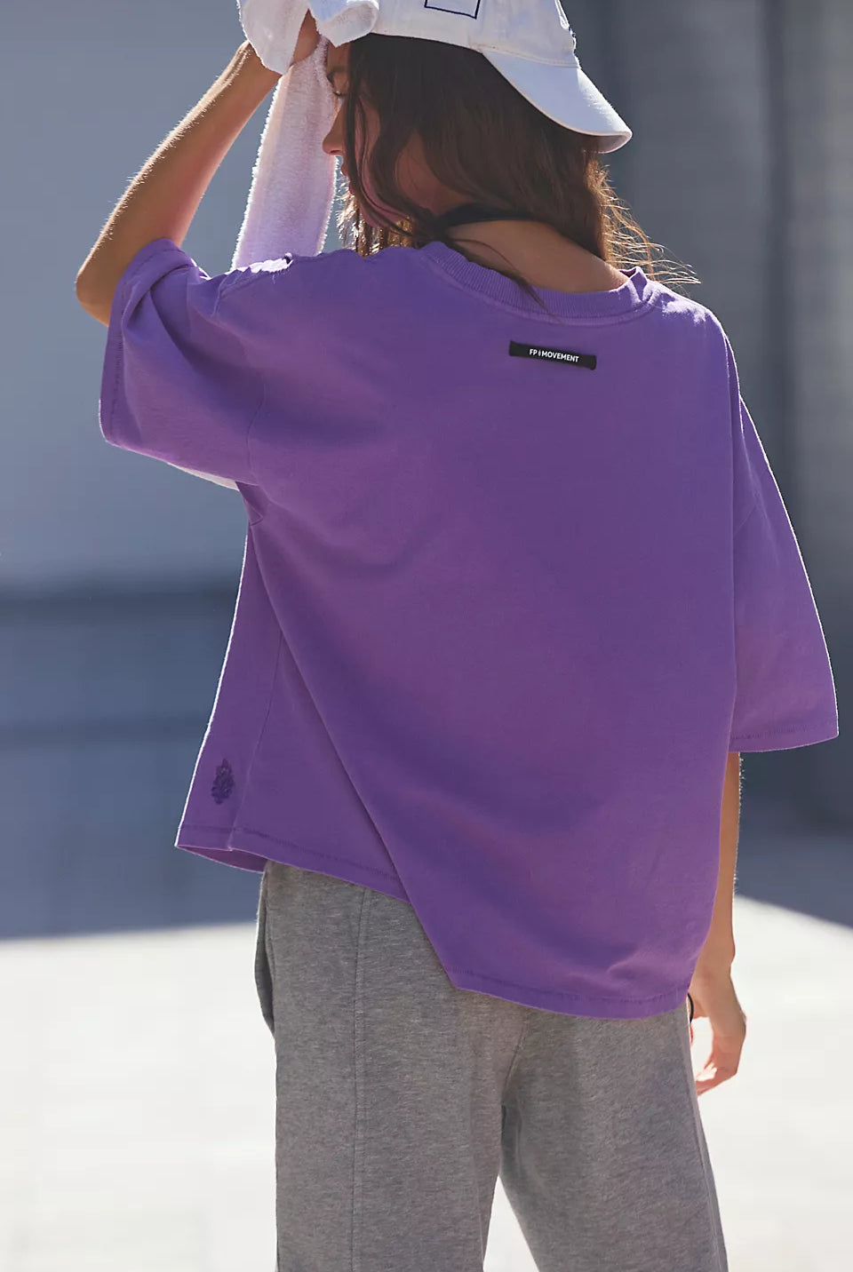 FP Movement: Tackle Tee-Vivid Violet-1- Tops-Free People Movement-Usher & Co - Women's Boutique Located in Atoka, OK and Durant, OK