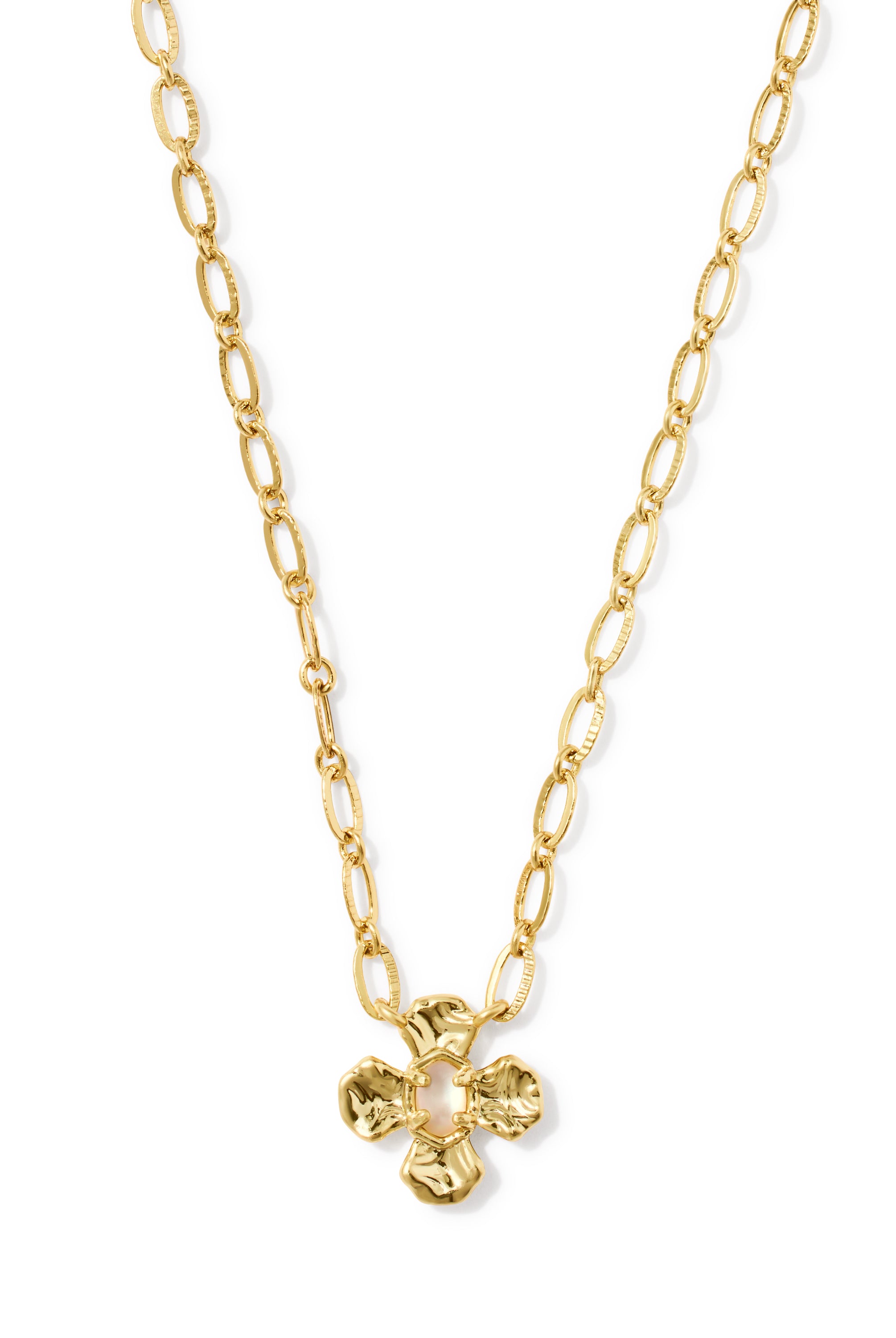 Kendra Scott: Leanne Short Pendant Necklace-Gold Natural Mother of Pearl-7- Jewelry-Kendra Scott-Usher & Co - Women's Boutique Located in Atoka, OK and Durant, OK