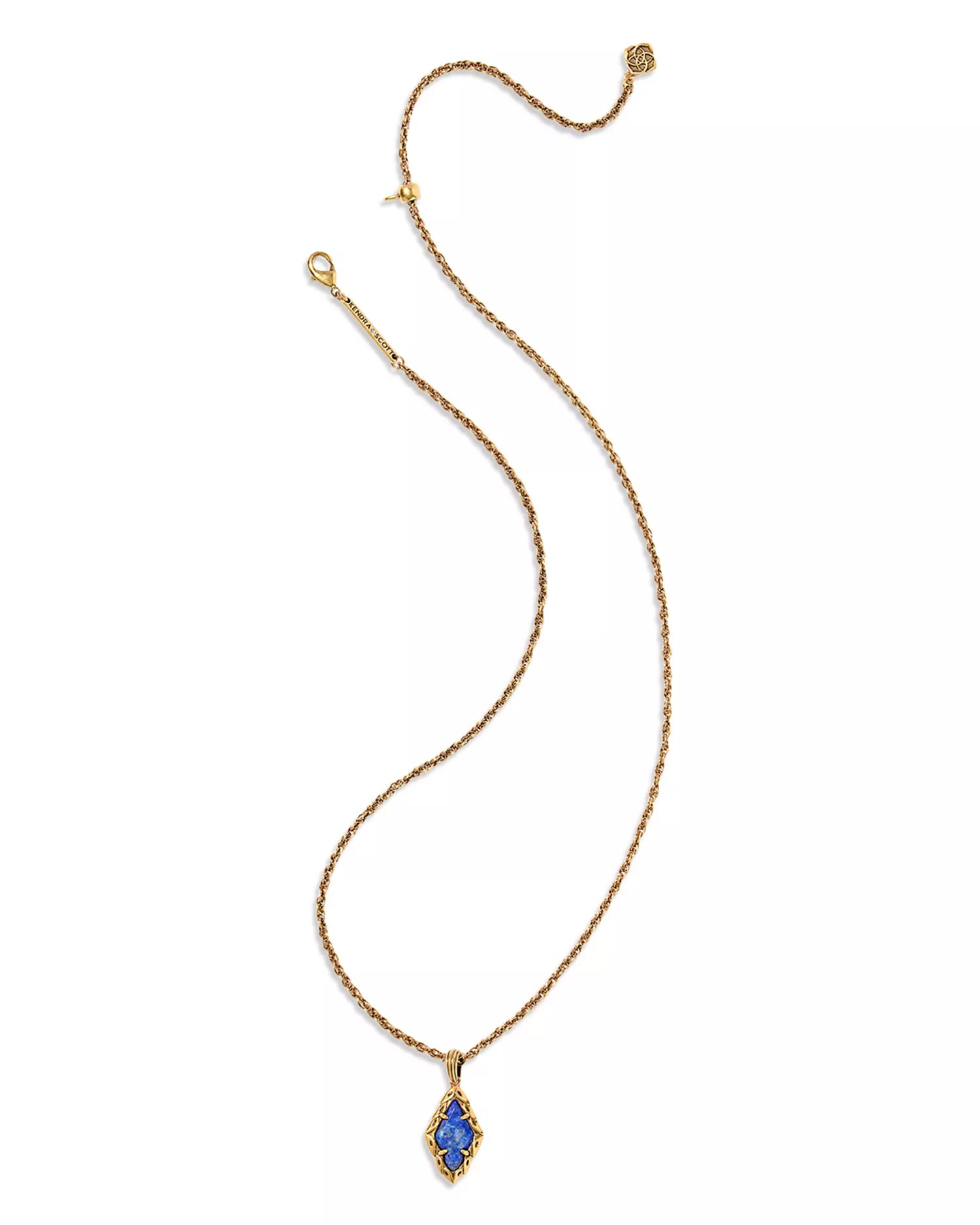 KENDRA SCOTT: Adeline Necklace-Vintage Gold Blue Lapis-7- Jewelry-Kendra Scott-Usher & Co - Women's Boutique Located in Atoka, OK and Durant, OK