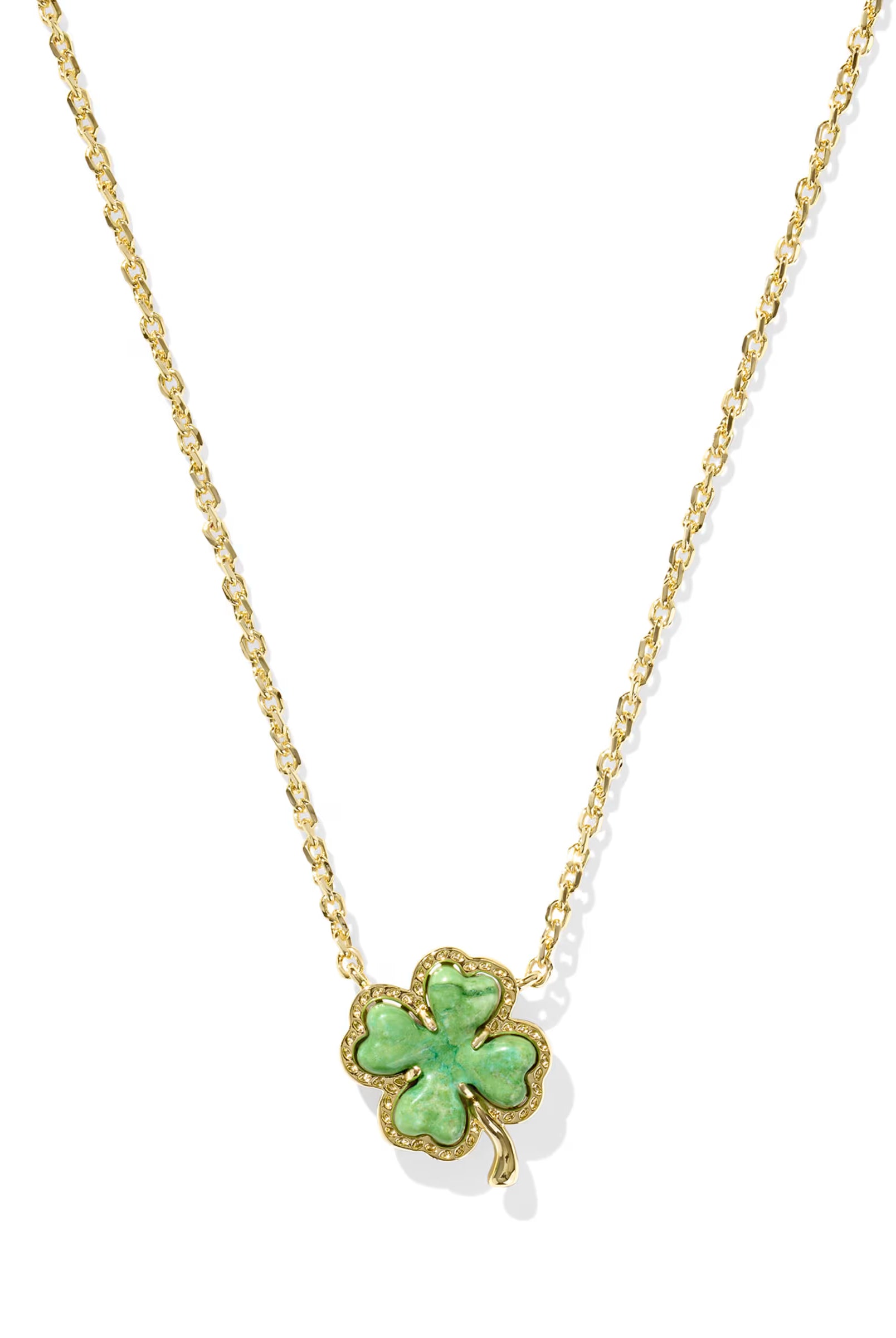 Kendra Scott: Clover Necklace-Gold-7- Jewelry-Kendra Scott-Usher & Co - Women's Boutique Located in Atoka, OK and Durant, OK