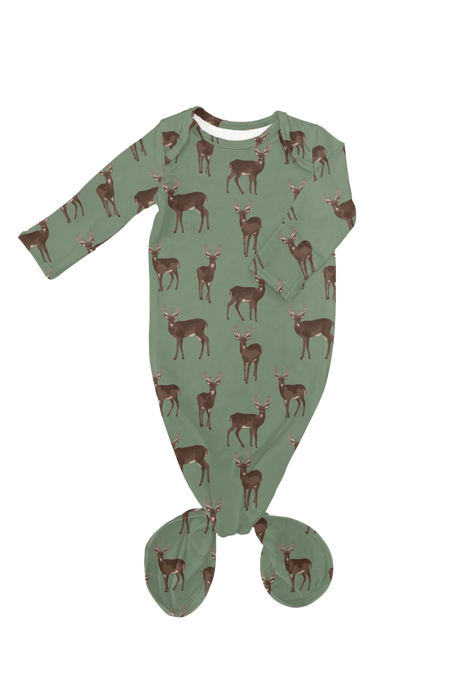 Goosies: Knotted Gown-Deer-12- Baby/Kids/Men-Goosies-Usher & Co - Women's Boutique Located in Atoka, OK and Durant, OK