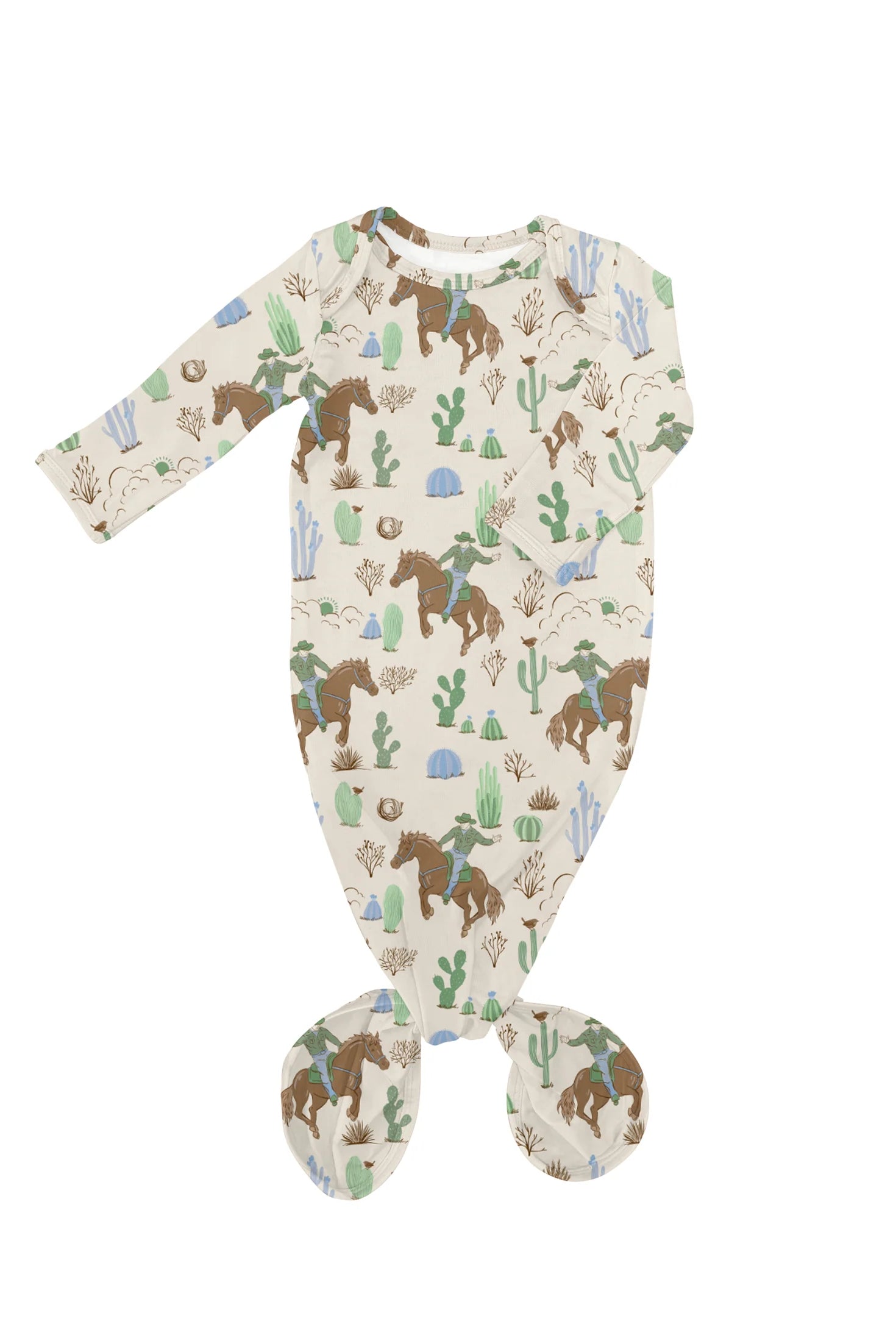 Goosies: Knotted Gown-Saddle Cowboy!-12- Baby/Kids/Men-Goosies-Usher & Co - Women's Boutique Located in Atoka, OK and Durant, OK