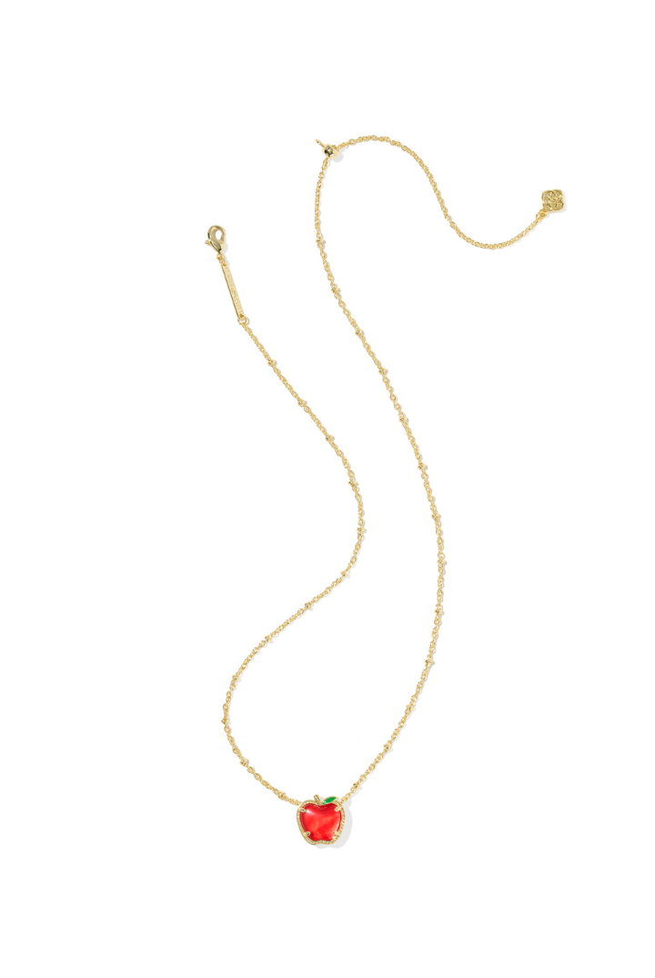 Kendra Scott: Apple Short Pendant Necklace-Red Illusion-7- Jewelry-Kendra Scott-Usher & Co - Women's Boutique Located in Atoka, OK and Durant, OK