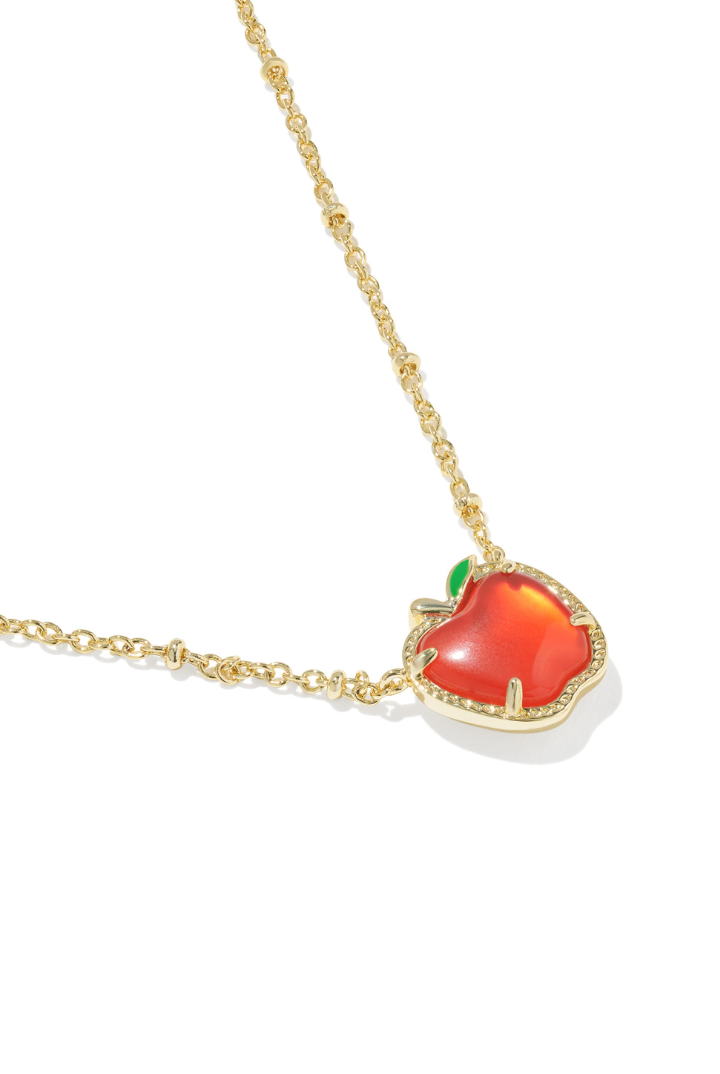 Kendra Scott: Apple Short Pendant Necklace-Red Illusion-7- Jewelry-Kendra Scott-Usher & Co - Women's Boutique Located in Atoka, OK and Durant, OK