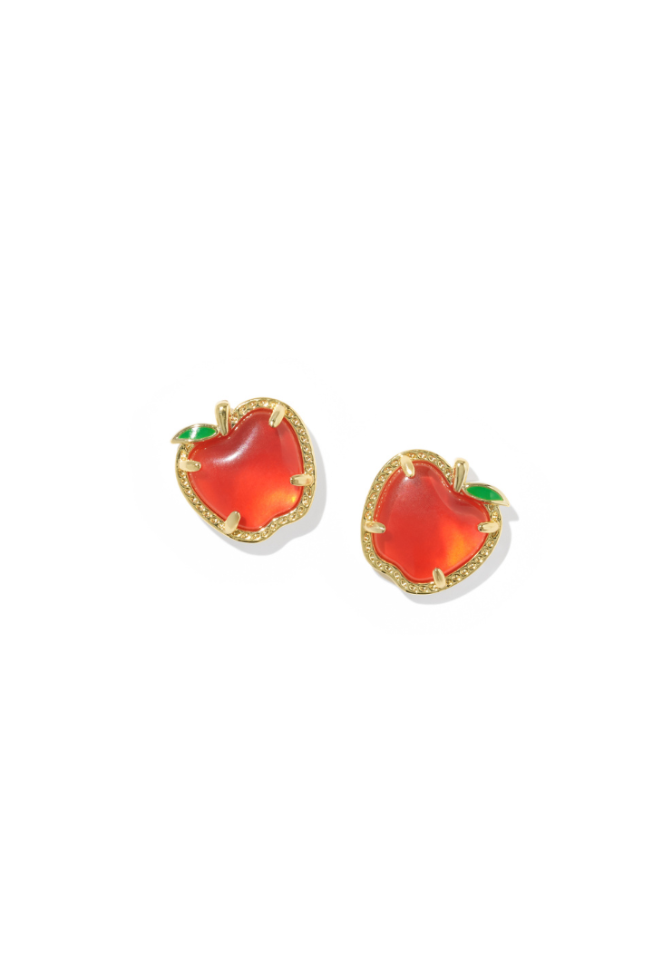 Kendra Scott: Apple Stud Earring-Red Illusion-7- Jewelry-Kendra Scott-Usher & Co - Women's Boutique Located in Atoka, OK and Durant, OK