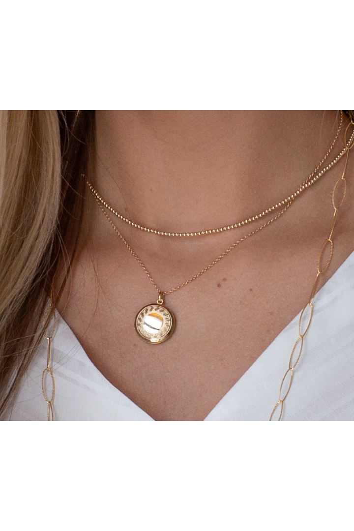 enewton: 16" Cherish Small Locket-Gold-7- Jewelry-ENEWTON-Usher & Co - Women's Boutique Located in Atoka, OK and Durant, OK