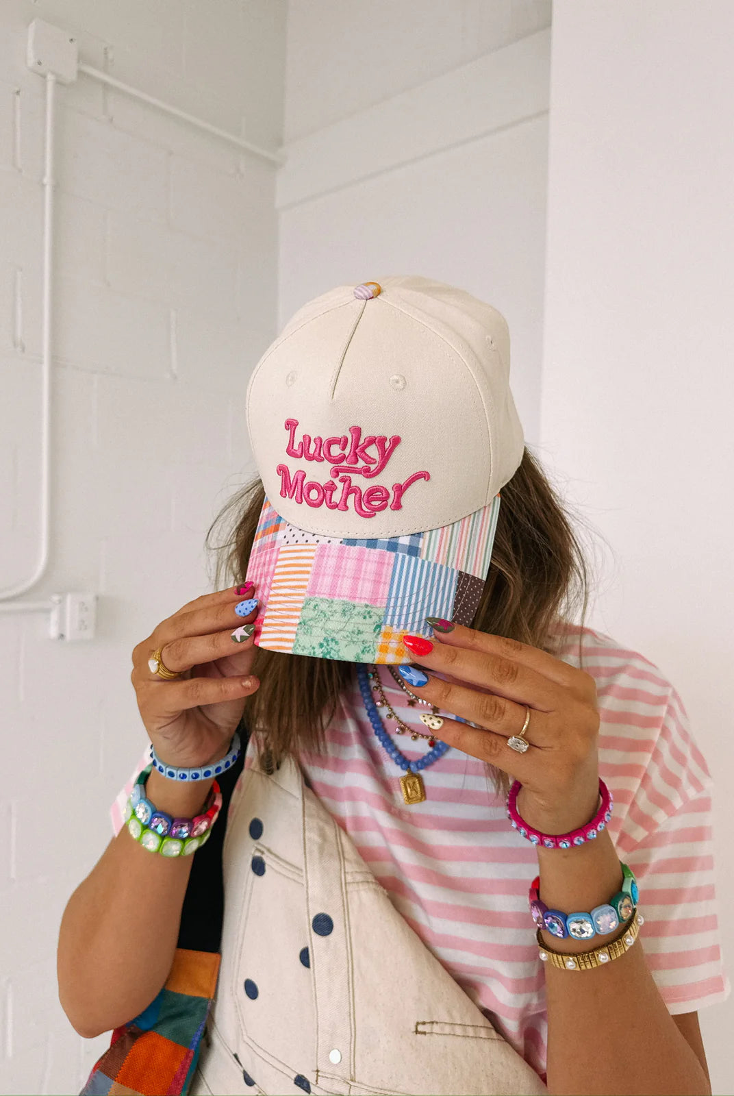 Lucky Mother Trucker Hat-8- Accessory-Etta + East-Usher & Co - Women's Boutique Located in Atoka, OK and Durant, OK