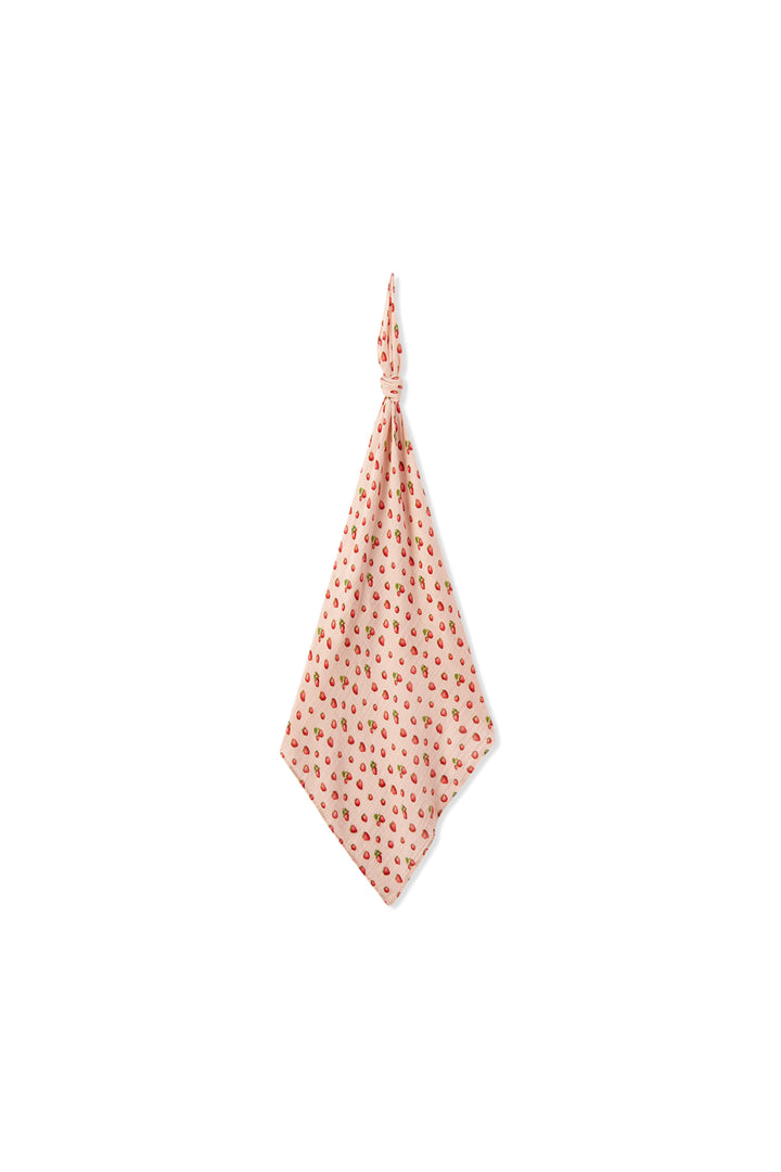 Milkbarn: Organic Cotton Swaddle - Strawberry-12- Baby/Kids/Men-Milkbarn-Usher & Co - Women's Boutique Located in Atoka, OK and Durant, OK