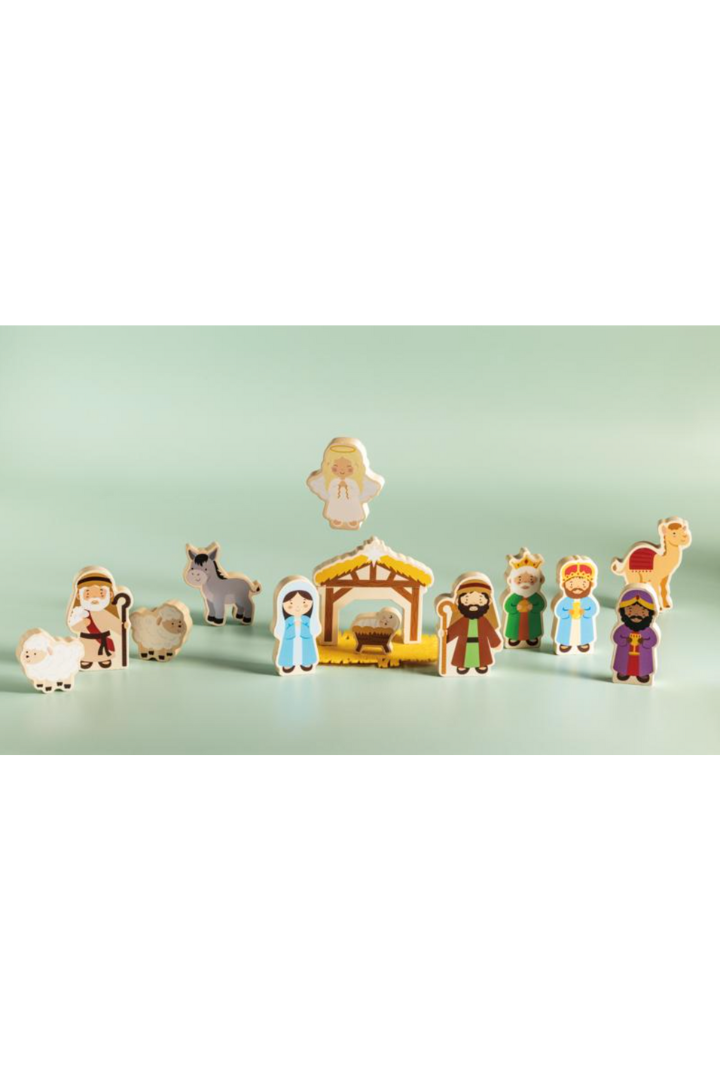 Nativity Wood Toy Set-12- Baby/Kids/Men-MUD PIE-Usher & Co - Women's Boutique Located in Atoka, OK and Durant, OK