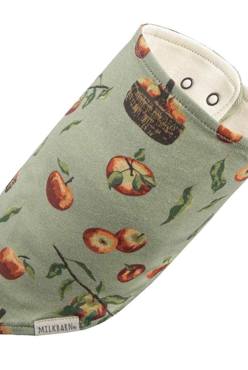 Organic Cotton Kerchief Bib-Apple Orchard-12- Baby/Kids/Men-Milkbarn-Usher & Co - Women's Boutique Located in Atoka, OK and Durant, OK