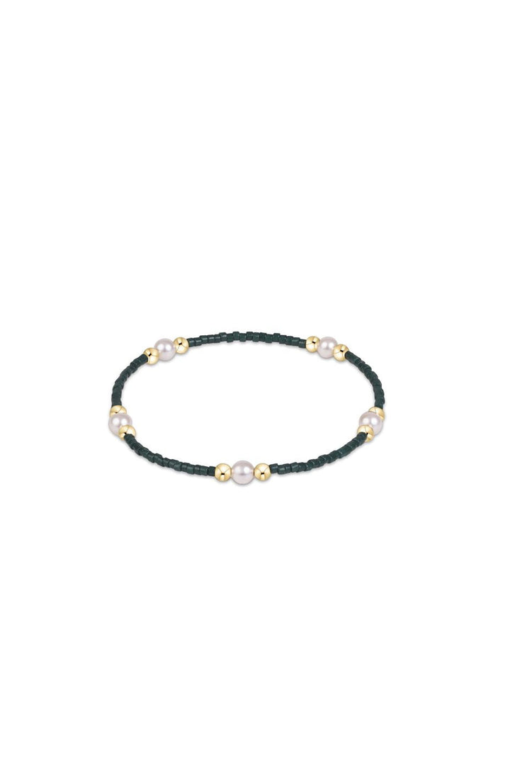 Enewton: Gameday Hope Purpose Pearl Bracelet - Dark Green-7- Jewelry-ENEWTON-Usher & Co - Women's Boutique Located in Atoka, OK and Durant, OK