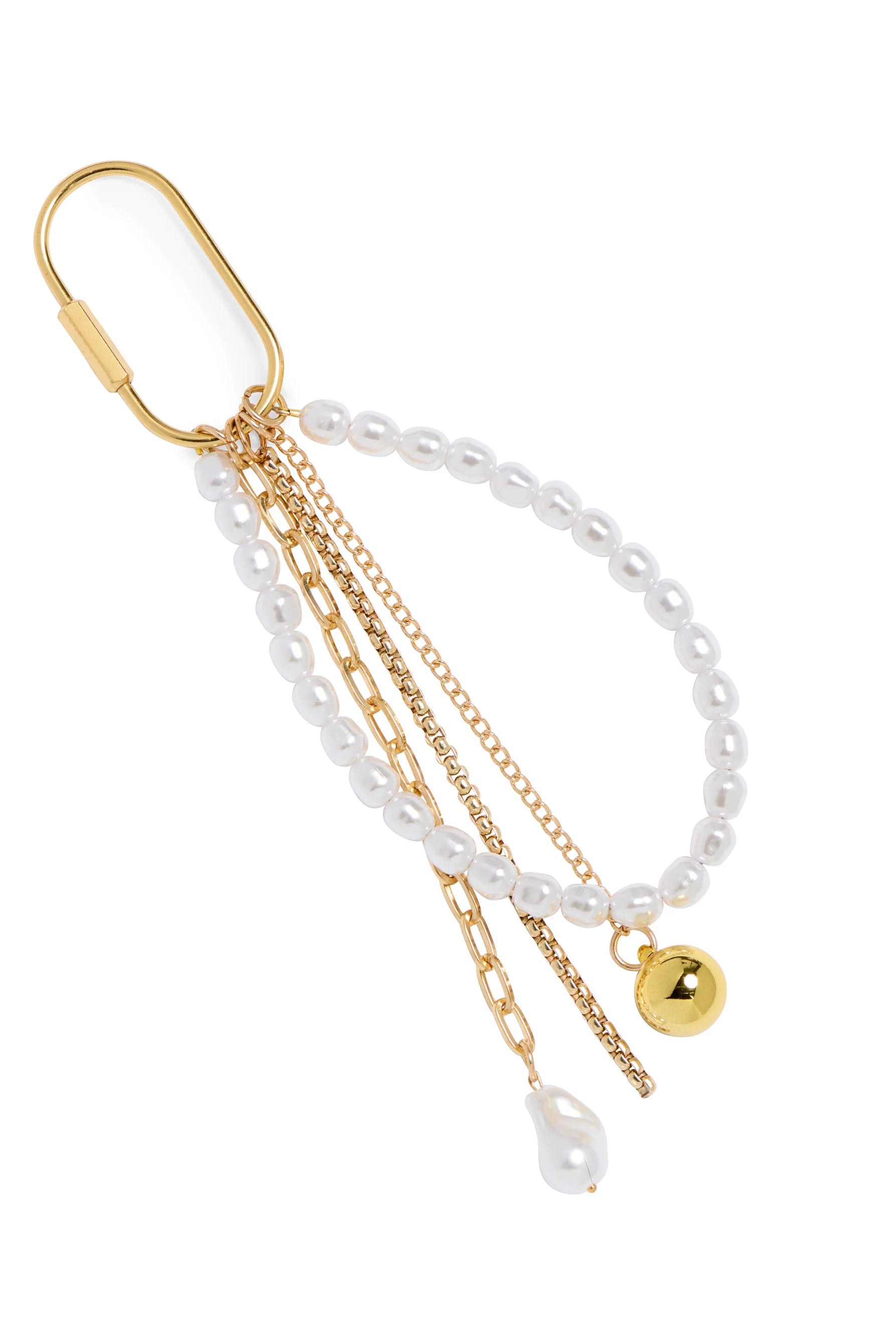 Pearl Chain Bag Charm-10- Bags/Wallets-SHIRALEAH-Usher & Co - Women's Boutique Located in Atoka, OK and Durant, OK