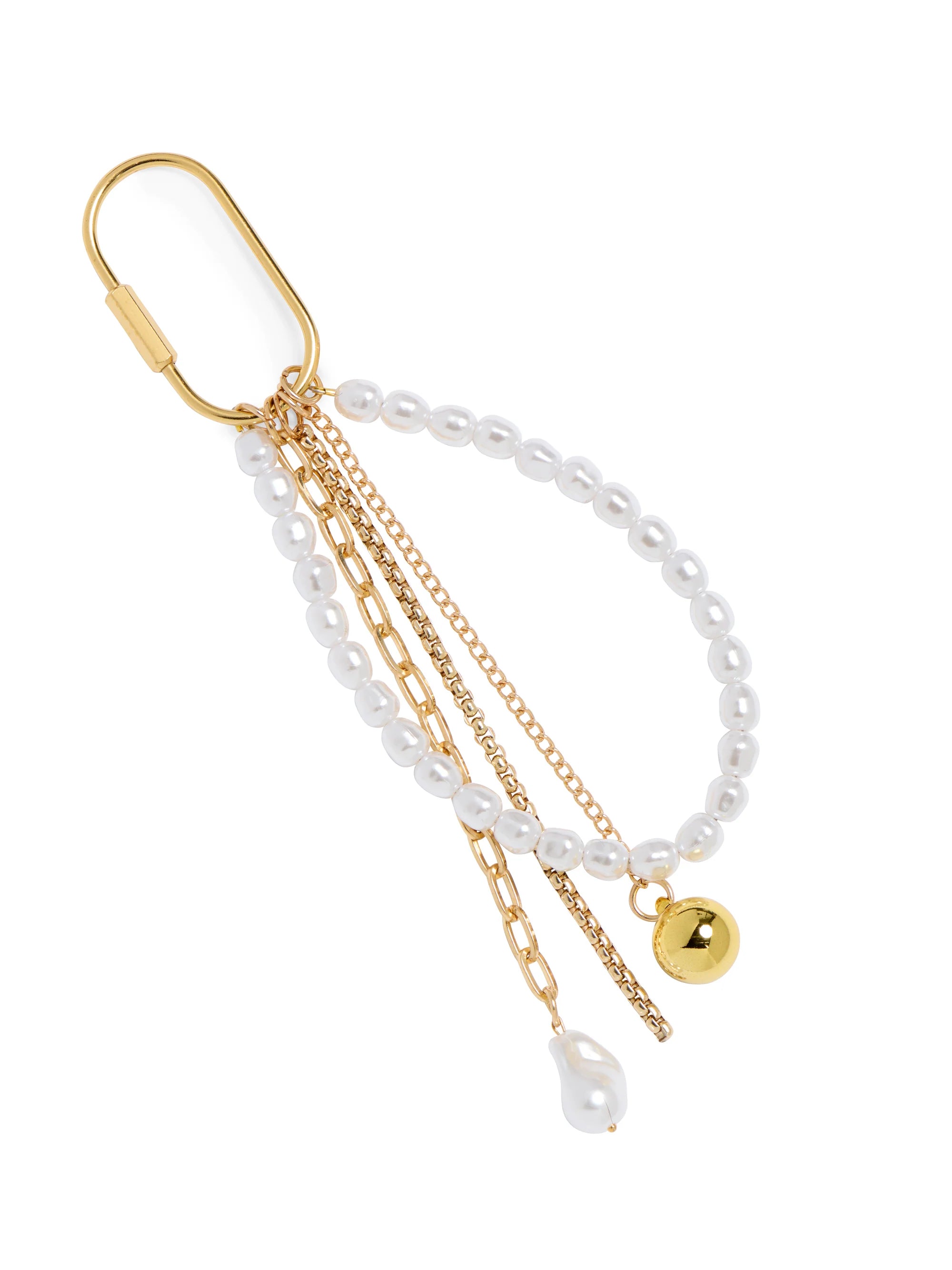 Pearl Chain Bag Charm-10- Bags/Wallets-SHIRALEAH-Usher & Co - Women's Boutique Located in Atoka, OK and Durant, OK
