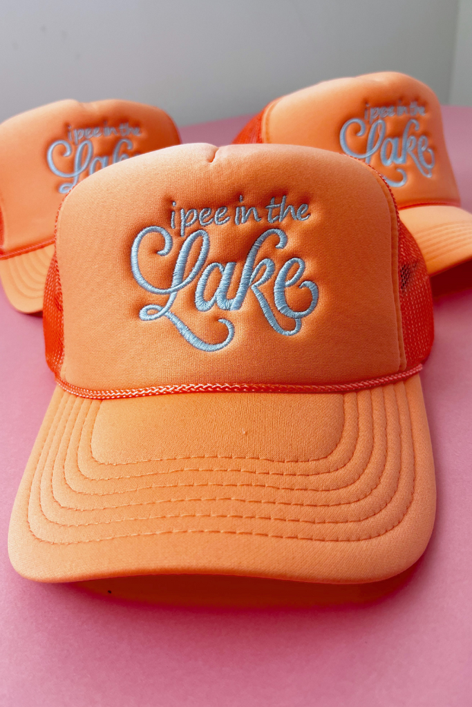 I Pee In The Lake Trucker Hat-Hats-Hats By Madi-Usher & Co - Women's Boutique Located in Atoka, OK and Durant, OK