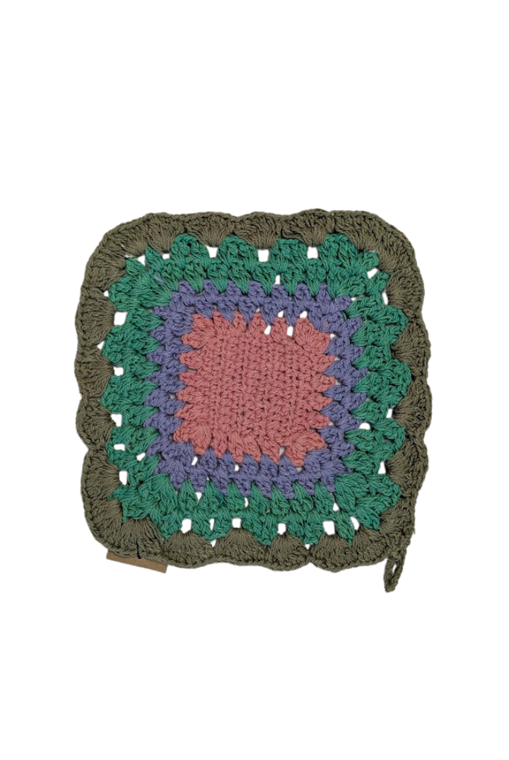 Crochet Granny Pot Holder-11- Gift/Home-CREATIVE CO-OP-Usher & Co - Women's Boutique Located in Atoka, OK and Durant, OK