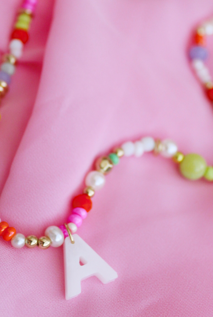 Initial Bead Necklaces-14-DISTRESSED-Poppy Dot Co-Usher & Co - Women's Boutique Located in Atoka, OK and Durant, OK