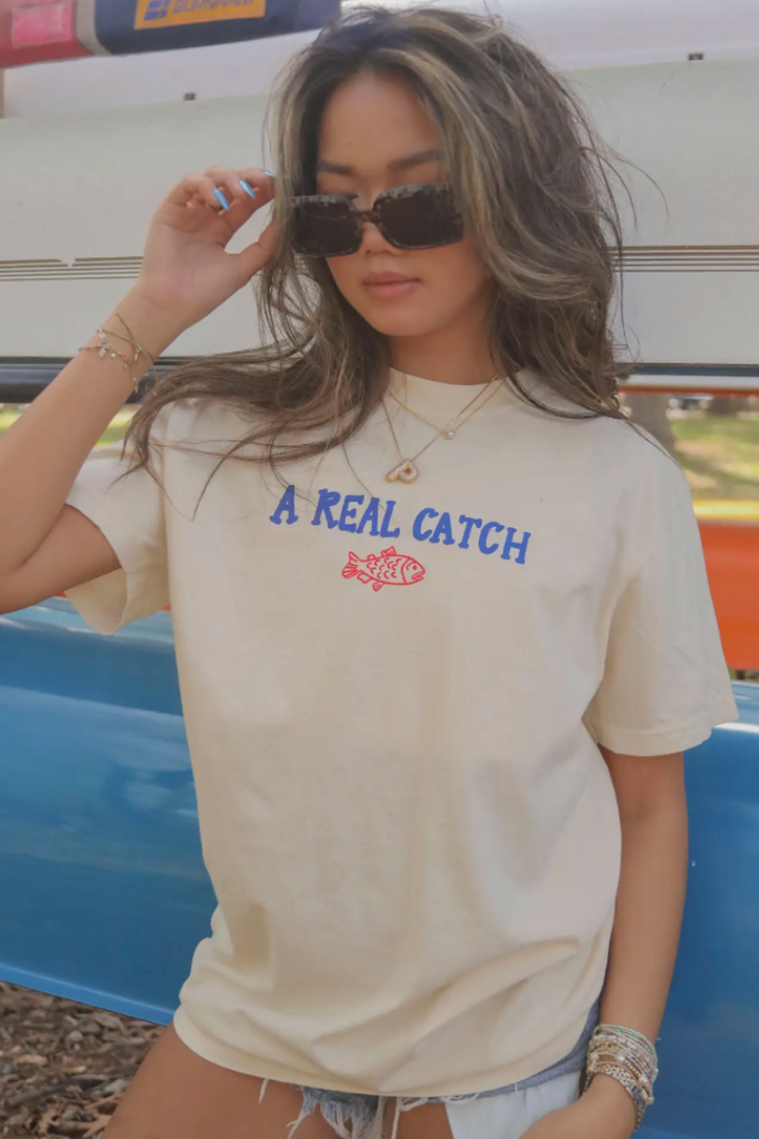 Catch of the Day Tee-Graphic Tees-Charlie Southern-Usher & Co - Women's Boutique Located in Atoka, OK and Durant, OK