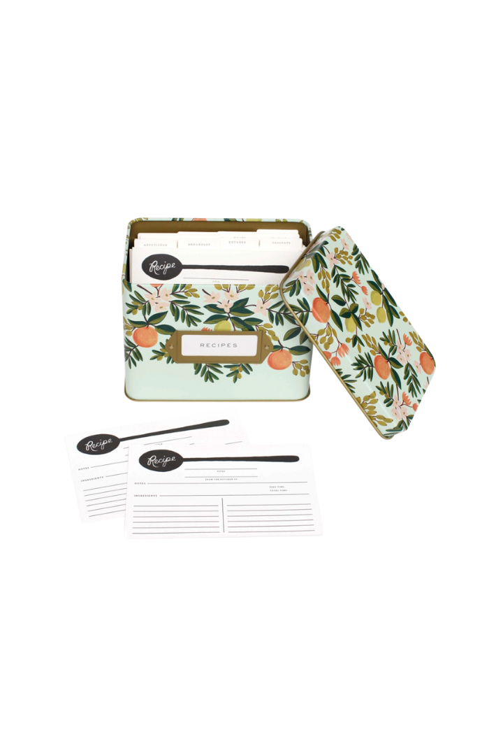 Citrus Grove Recipe Tin-11- Gift/Home-Rifle Paper Co-Usher & Co - Women's Boutique Located in Atoka, OK and Durant, OK