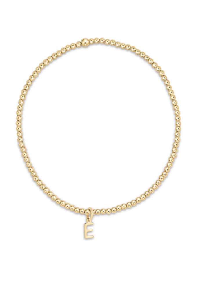 enewton: Classic 2mm Bead Bracelet-Respect Initial Charm-Bracelets-ENEWTON-Usher & Co - Women's Boutique Located in Atoka, OK and Durant, OK