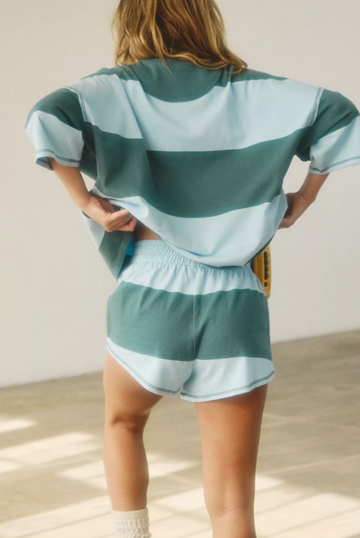 FP Movement: Retro Rugby Set-Heritage Green Combo-3- Sets/Lounge-Free People Movement-Usher & Co - Women's Boutique Located in Atoka, OK and Durant, OK