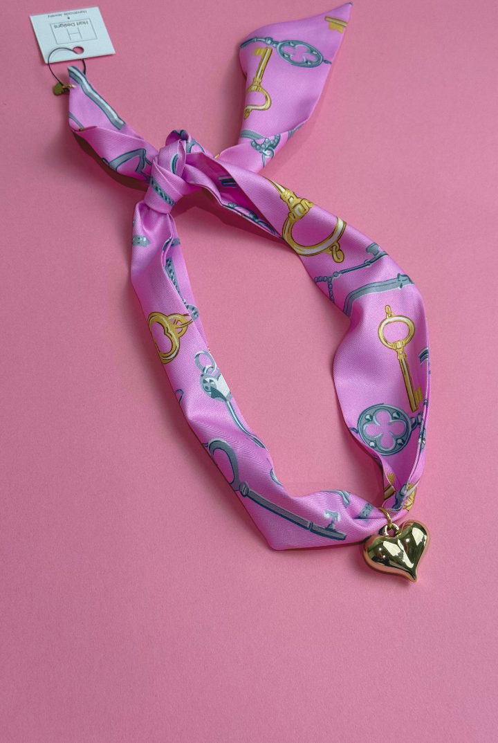 Scarf Necklace-7- Jewelry-Hart Designs-Usher & Co - Women's Boutique Located in Atoka, OK and Durant, OK