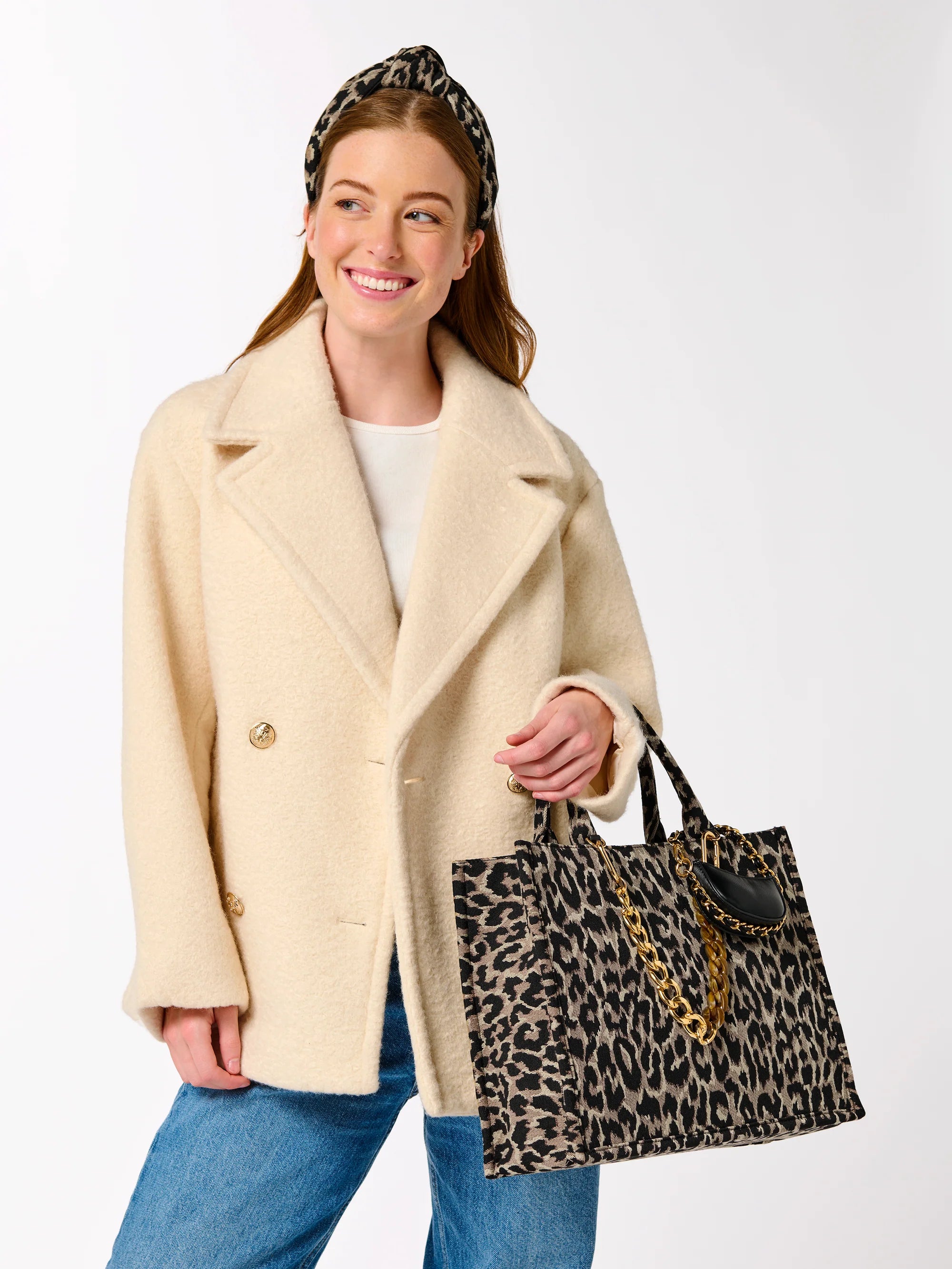 Shira Leopard Tote-10- Bags/Wallets-SHIRALEAH-Usher & Co - Women's Boutique Located in Atoka, OK and Durant, OK