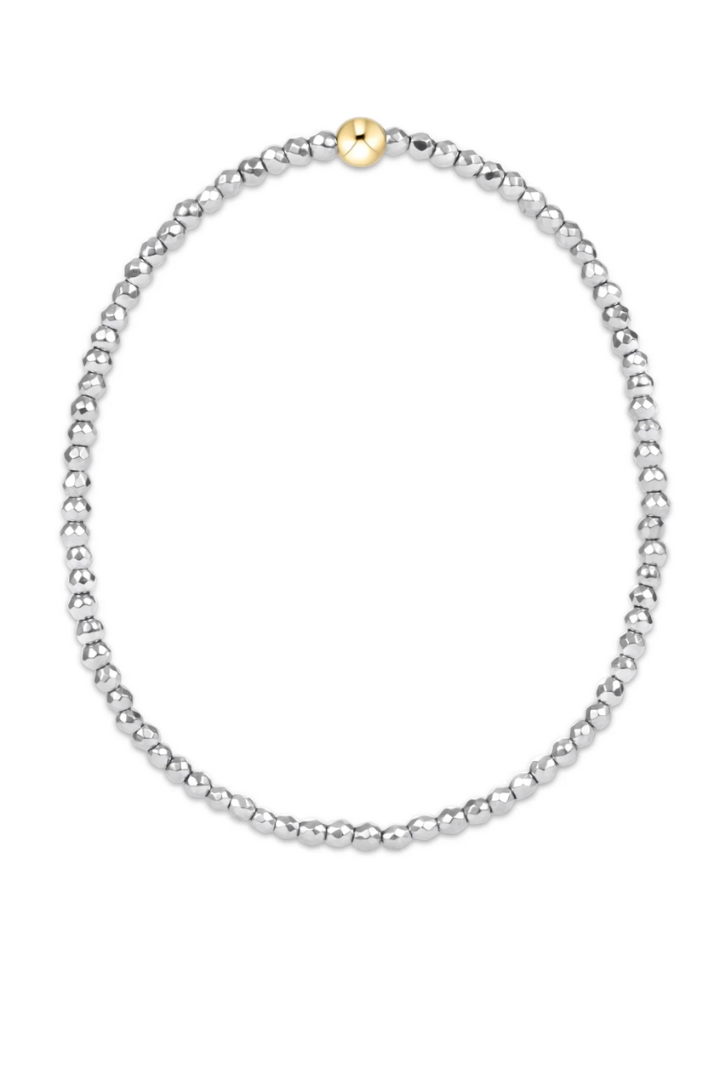 enewton: Silver Faceted Hematite 2mm Bracelet-7- Jewelry-ENEWTON-Usher & Co - Women's Boutique Located in Atoka, OK and Durant, OK