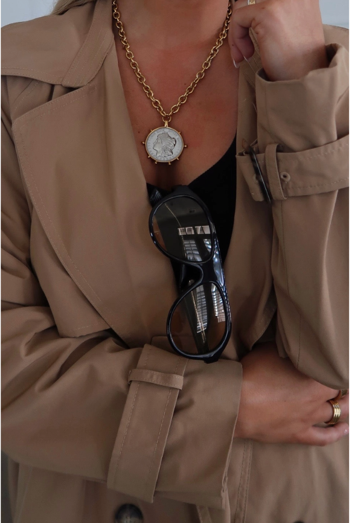 Two-Toned Coin Necklace-7- Jewelry-ChanSutt Pearls-Usher & Co - Women's Boutique Located in Atoka, OK and Durant, OK