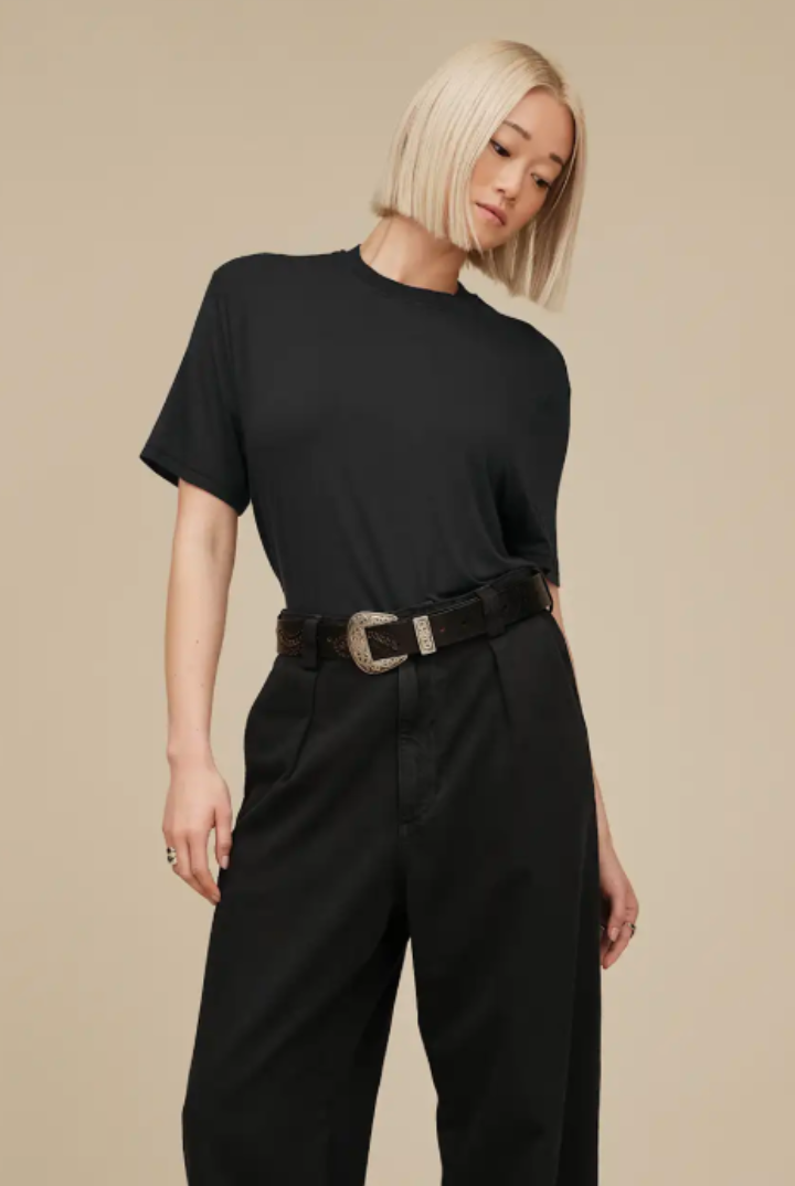 UGG: Amarys Relaxed Tee-Black-1- Tops-UGG-Usher & Co - Women's Boutique Located in Atoka, OK and Durant, OK