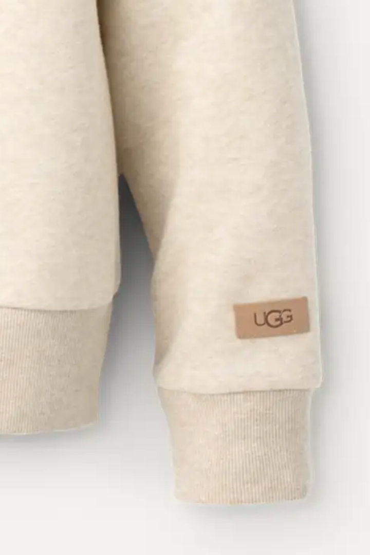 UGG: Classic Crewneck Sweatshirt-Sand Heather-1- Tops-UGG-Usher & Co - Women's Boutique Located in Atoka, OK and Durant, OK