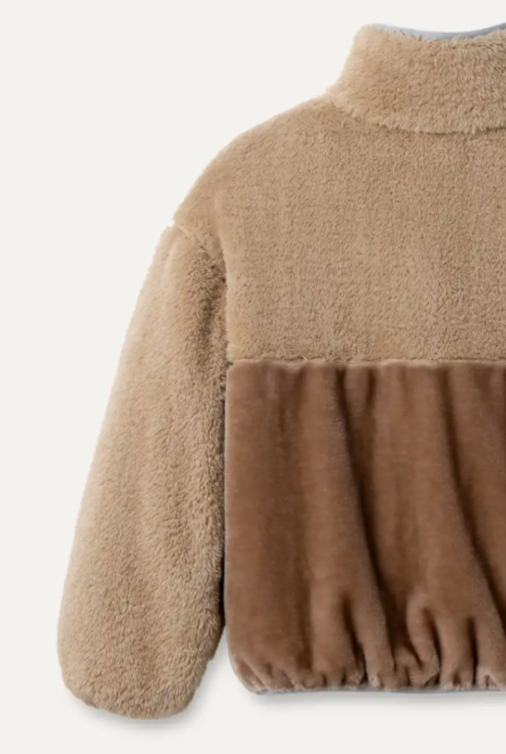 UGG: Marlene Sherpa Jacket II-Sandstone-2- Tops Over-UGG-Usher & Co - Women's Boutique Located in Atoka, OK and Durant, OK