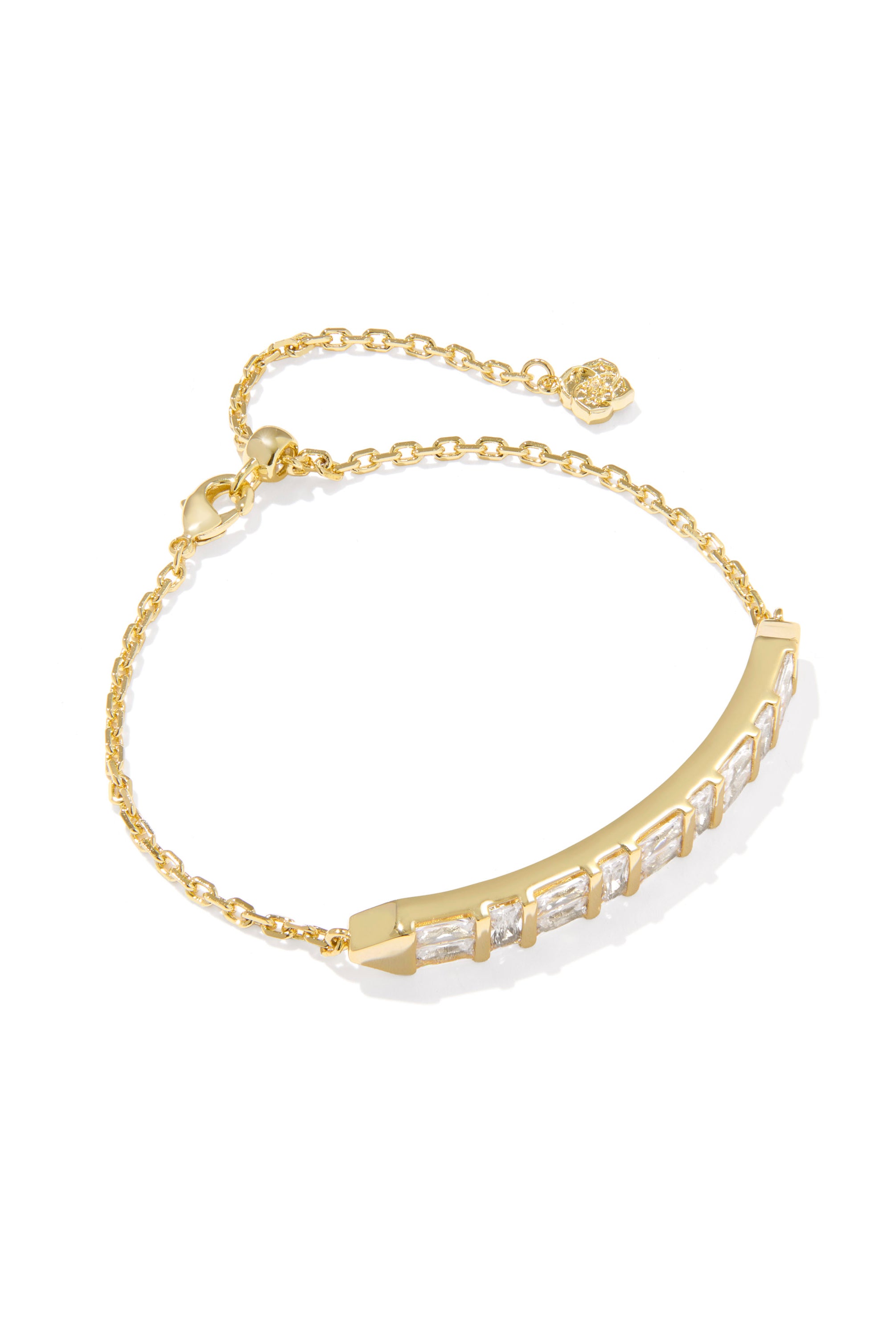 Kendra Scott: Jamie Bracelet-Gold White CZ-7- Jewelry-KENDRA SCOTT-Usher & Co - Women's Boutique Located in Atoka, OK and Durant, OK