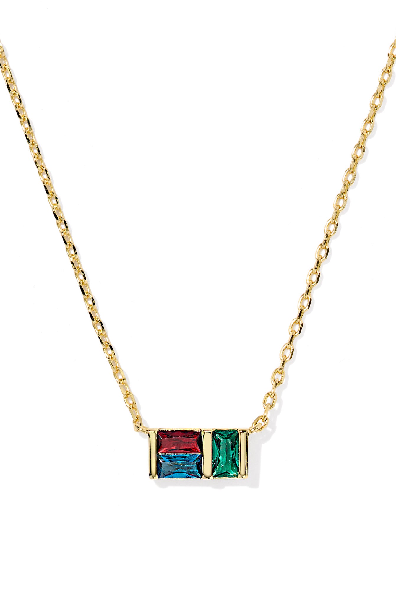 Kendra Scott: Jamie Short Pendant Necklace-Gold Multi-7- Jewelry-KENDRA SCOTT-Usher & Co - Women's Boutique Located in Atoka, OK and Durant, OK