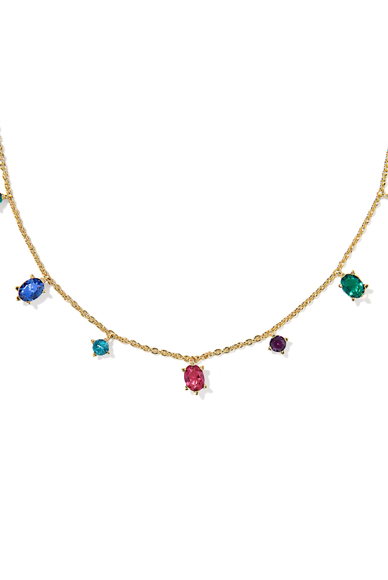 Kendra Scott: Cailin Delicate Strand Necklace-Gold Multi Mix-7- Jewelry-KENDRA SCOTT-Usher & Co - Women's Boutique Located in Atoka, OK and Durant, OK