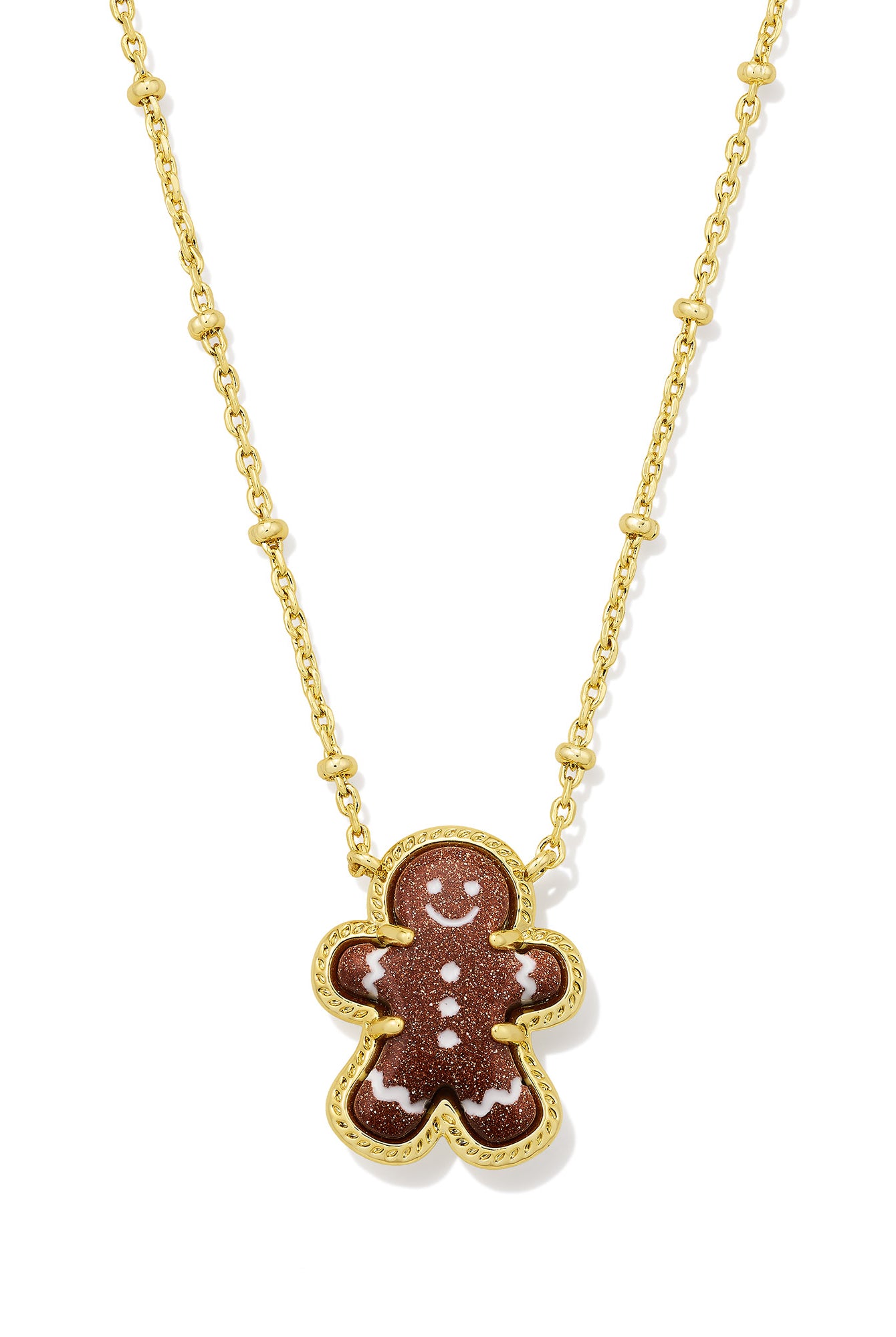 Kendra Scott Gingerbread Short Pendant Necklace-Gold Brown-7- Jewelry-KENDRA SCOTT-Usher & Co - Women's Boutique Located in Atoka, OK and Durant, OK