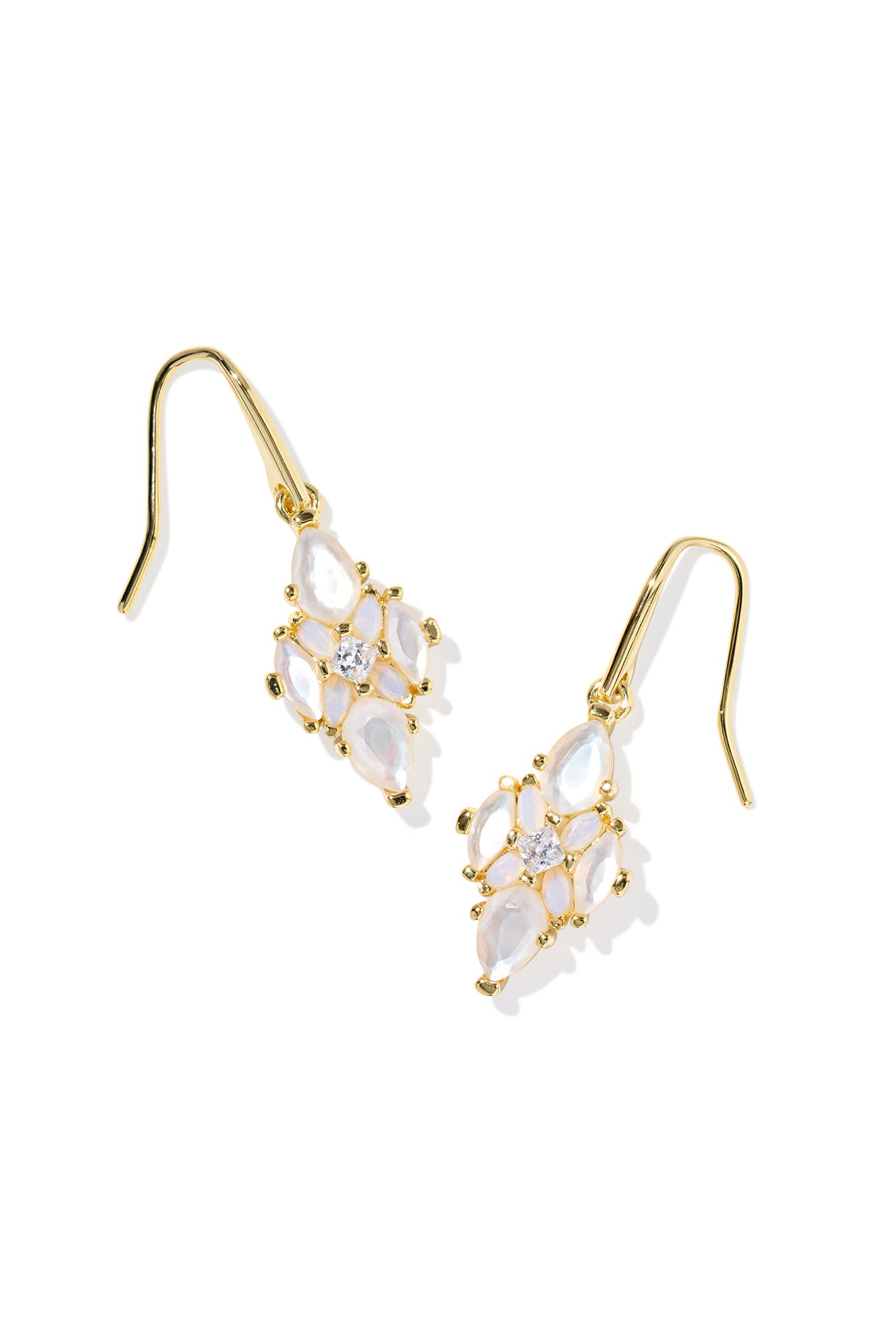 Kendra Scott: Abbie Crystal Earrings-Gold Neutral Mix-7- Jewelry-KENDRA SCOTT-Usher & Co - Women's Boutique Located in Atoka, OK and Durant, OK