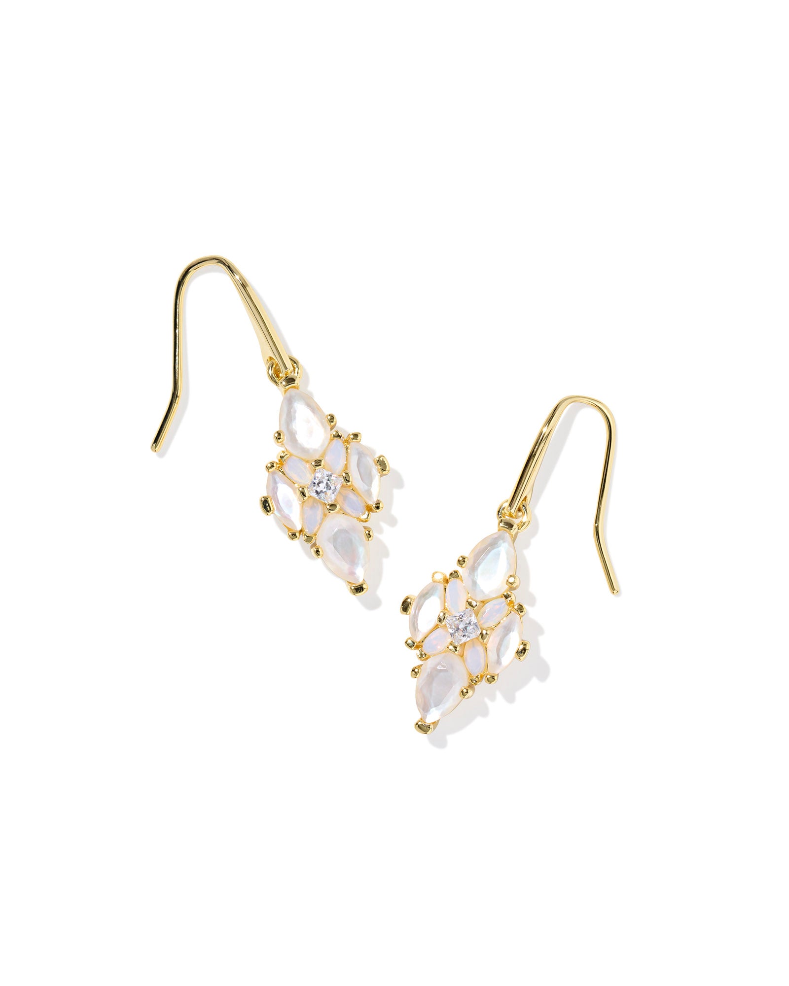 Kendra Scott: Abbie Crystal Earrings-Gold Neutral Mix-7- Jewelry-KENDRA SCOTT-Usher & Co - Women's Boutique Located in Atoka, OK and Durant, OK