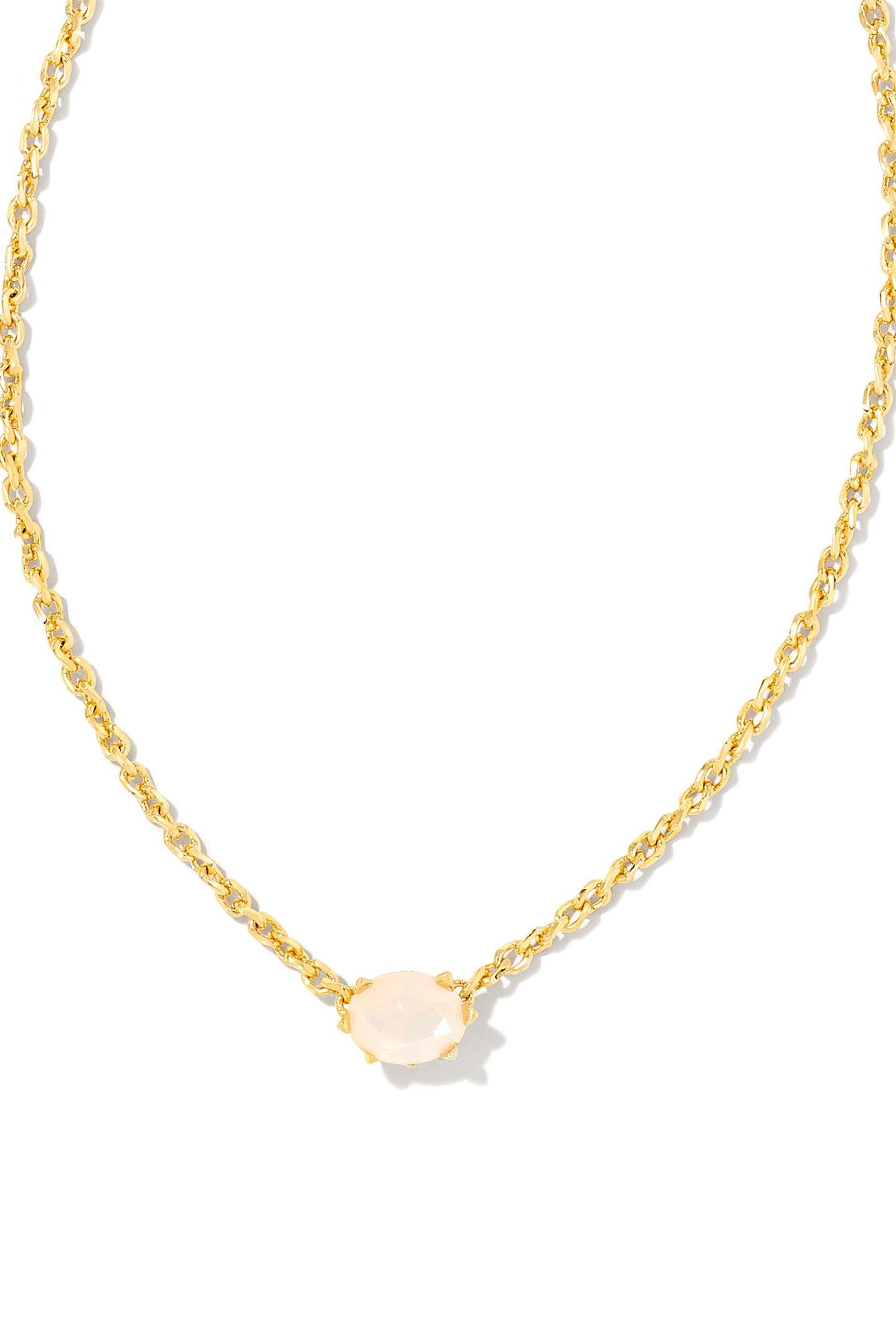 Kendra Scott: Cailin Crystal Pendant Necklace-Gold Champagne Opal-7- Jewelry-KENDRA SCOTT-Usher & Co - Women's Boutique Located in Atoka, OK and Durant, OK
