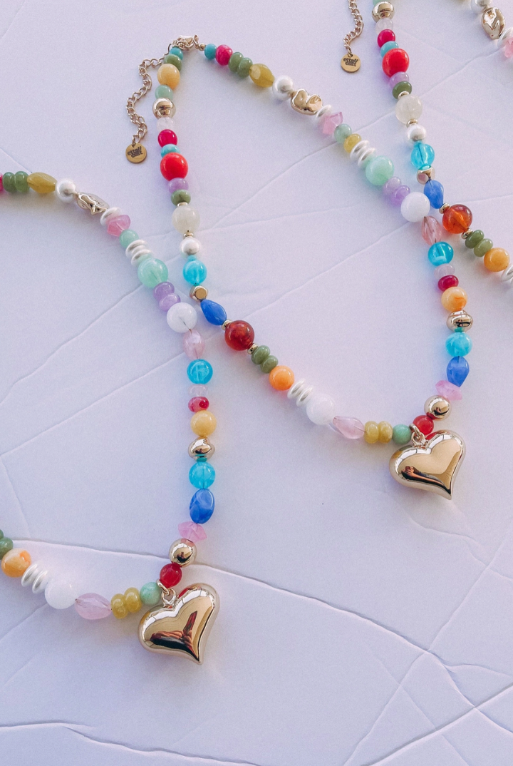 Wendy Heart Necklace-7- Jewelry-Etta + East-Usher & Co - Women's Boutique Located in Atoka, OK and Durant, OK