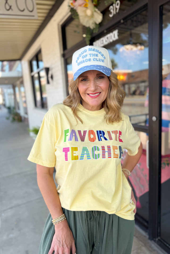 Favorite Teacher Tee-1- Tops-Etta + East-Usher & Co - Women's Boutique Located in Atoka, OK and Durant, OK