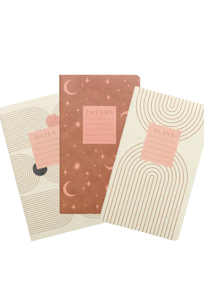 Plans Dreams Dates Notebook Set-14-DISTRESSED-Designworks-Usher & Co - Women's Boutique Located in Atoka, OK and Durant, OK