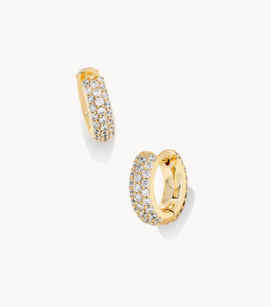 Kendra Scott: Mikki Pave Huggie-7- Jewelry-Kendra Scott-Usher & Co - Women's Boutique Located in Atoka, OK and Durant, OK