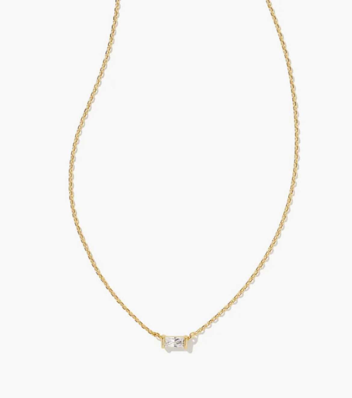 Kendra Scott: Juliette Necklace-Gold White Crystal-7- Jewelry-Kendra Scott-Usher & Co - Women's Boutique Located in Atoka, OK and Durant, OK