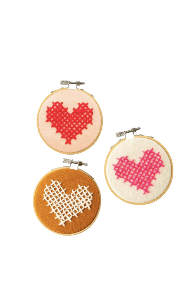 Heart Cross Stitch Kit-Embroidery Kits-Cotton Clara-Usher & Co - Women's Boutique Located in Atoka, OK and Durant, OK