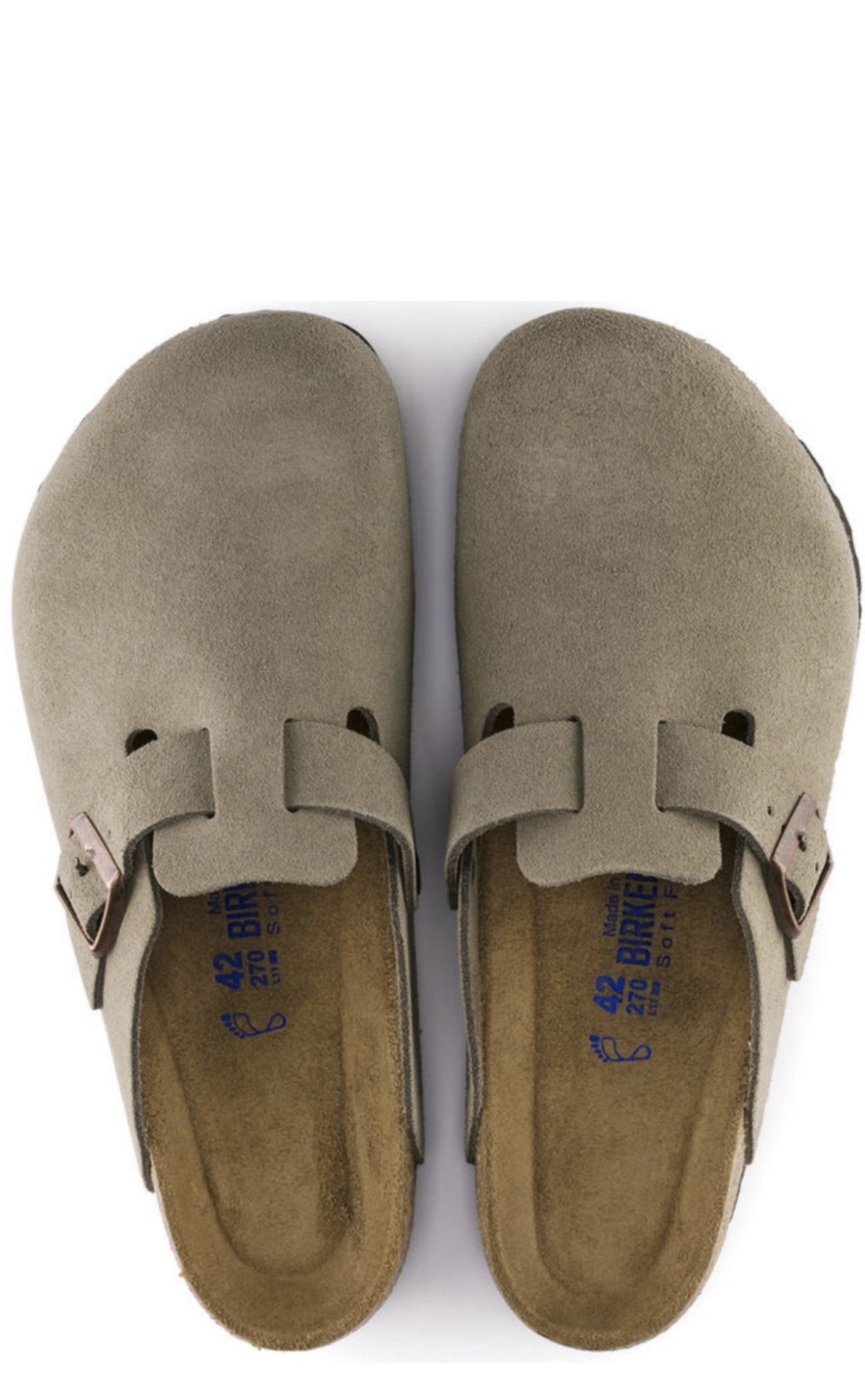 Birkenstock: Boston-Taupe Suede-9- Shoes-BIRKENSTOCK-Usher & Co - Women's Boutique Located in Atoka, OK and Durant, OK
