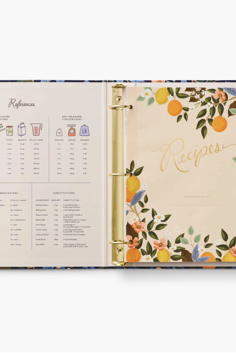 Citrus Grove Recipe Binder-14-DISTRESSED-Rifle Paper Co-Usher & Co - Women's Boutique Located in Atoka, OK and Durant, OK
