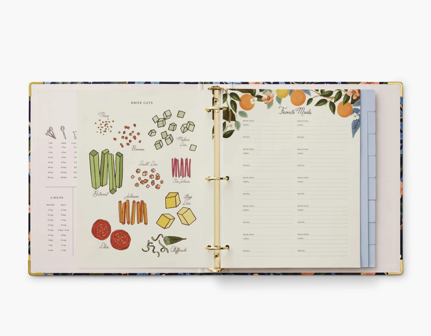 Citrus Grove Recipe Binder-14-DISTRESSED-Rifle Paper Co-Usher & Co - Women's Boutique Located in Atoka, OK and Durant, OK
