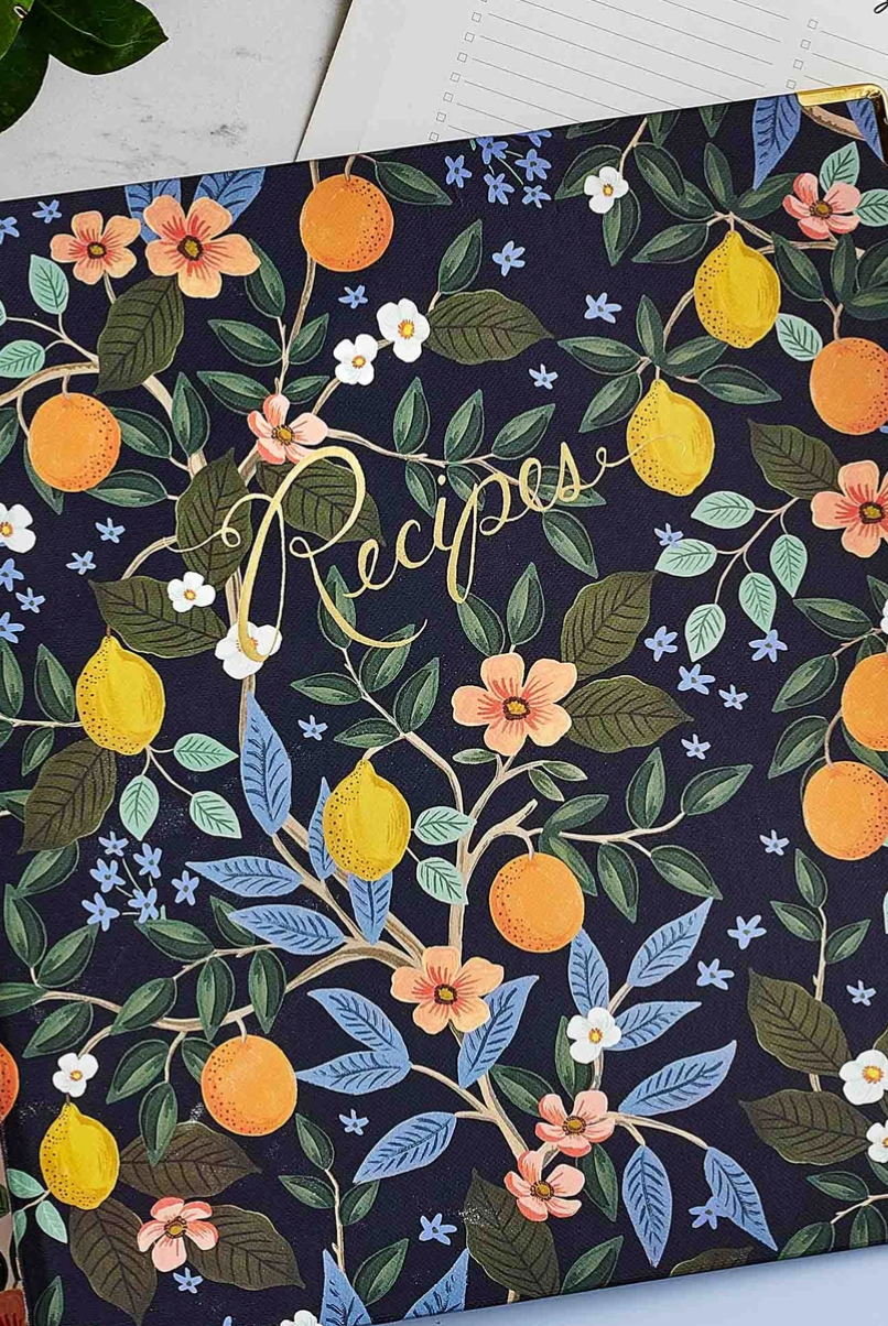 Citrus Grove Recipe Binder-14-DISTRESSED-Rifle Paper Co-Usher & Co - Women's Boutique Located in Atoka, OK and Durant, OK