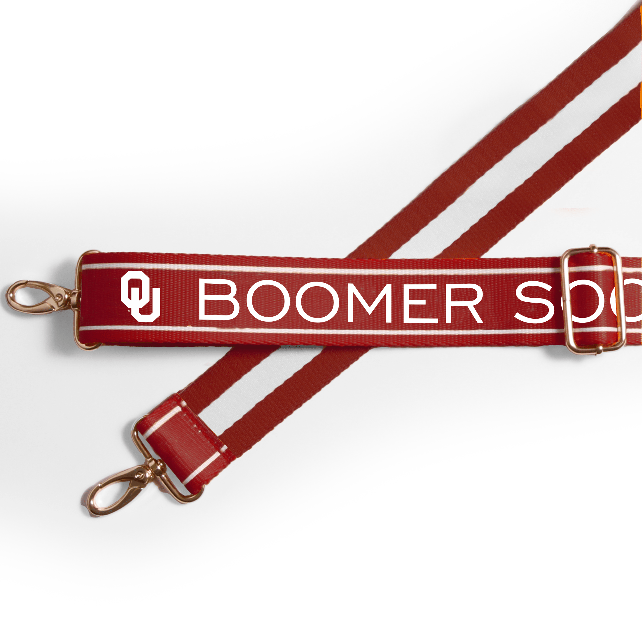 Oklahoma Sooners Classic Stripe Purse Strap – 1.5"-10- Bags/Wallets-Desden-Usher & Co - Women's Boutique Located in Atoka, OK and Durant, OK