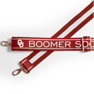 Oklahoma Sooners Classic Stripe Purse Strap – 1.5"-10- Bags/Wallets-Desden-Usher & Co - Women's Boutique Located in Atoka, OK and Durant, OK